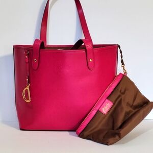 Lauren Ralph Lauren Large Tote Fushsia